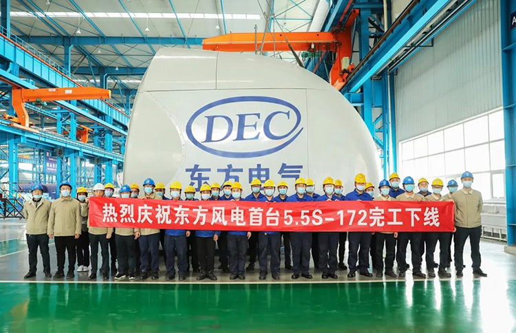開啟“6MW時(shí)代”！國內(nèi)陸上單機(jī)容量最大風(fēng)電機(jī)組下線